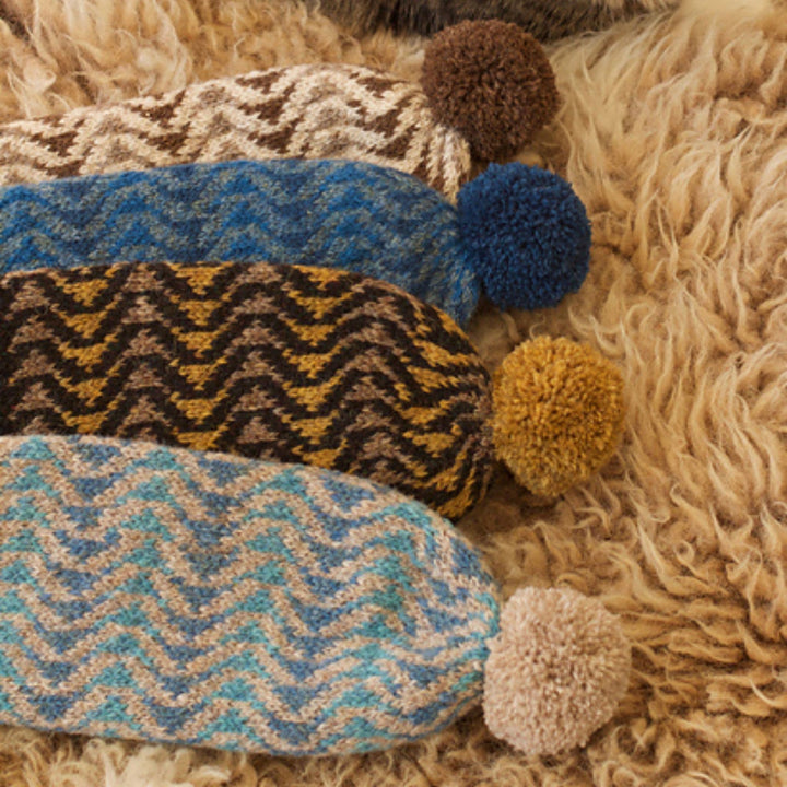 Bousta Beanie by Gudrun Johnston in Jamieson & Smith 2 ply