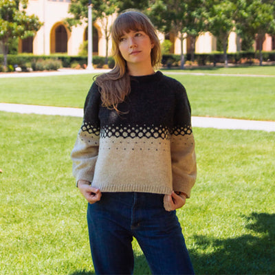 Halftone Pullover by Indigo Knits in J&S 2ply