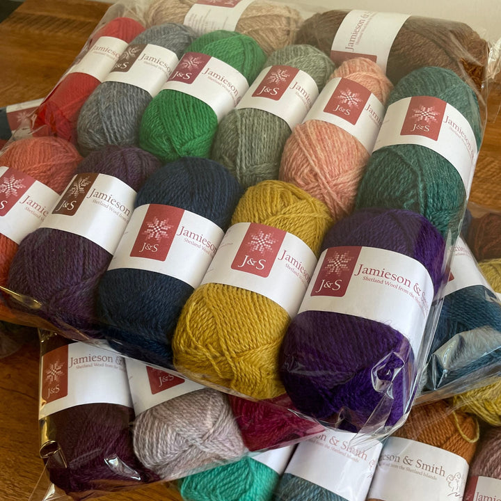 Jamieson & Smith 2ply Jumper Weight Baker's Dozen Yarn Grab Bag!