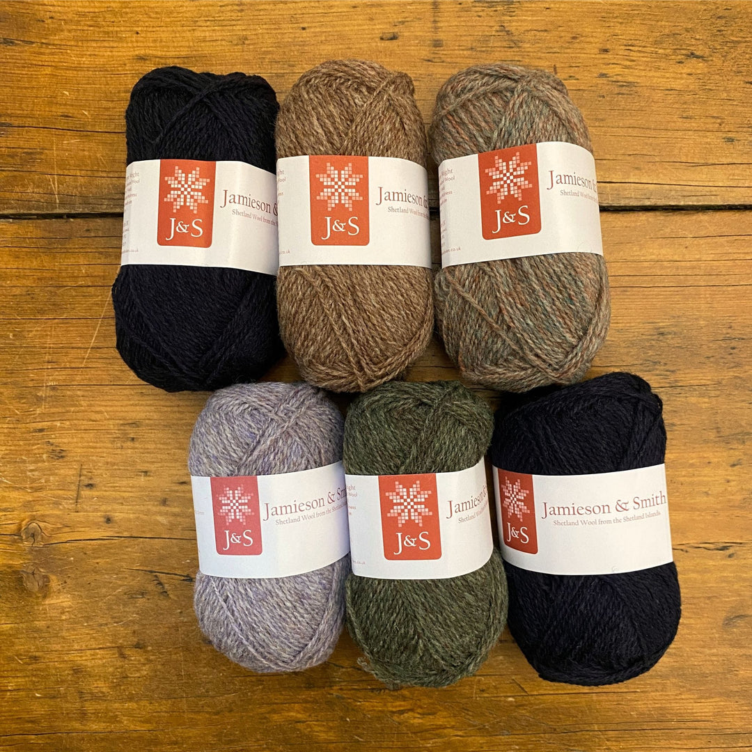 Merrie Dancers Toorie by Shetland Handspun in Jamieson & Smith 2 ply