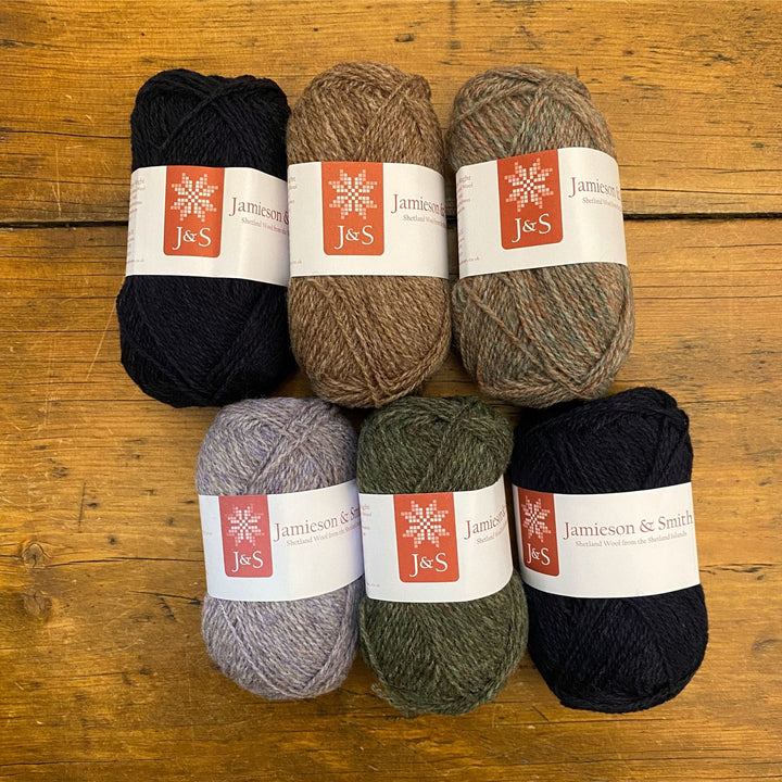 Merrie Dancers Toorie by Shetland Handspun in Jamieson & Smith 2 ply