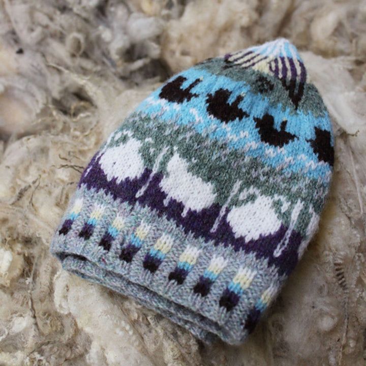 Roadside Beanie by Oliver Henry in Jamieson & Smith 2 ply
