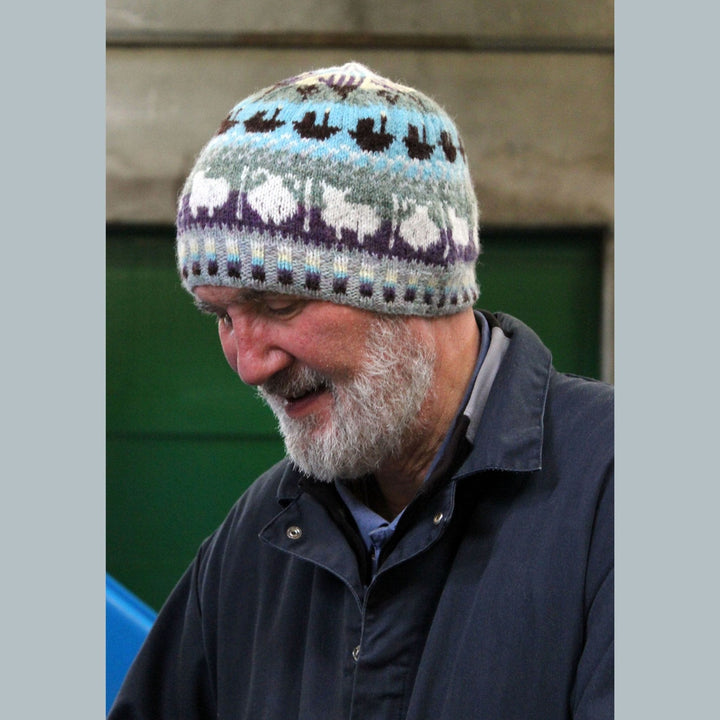 Roadside Beanie by Oliver Henry in Jamieson & Smith 2 ply