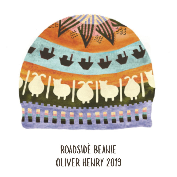 Roadside Beanie by Oliver Henry in Jamieson & Smith 2 ply