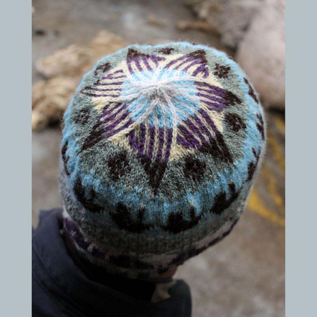 Roadside Beanie by Oliver Henry in Jamieson & Smith 2 ply