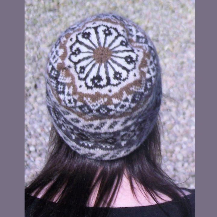 Shwook Hat by Hazel Tindall in Jamieson & Smith 2 ply