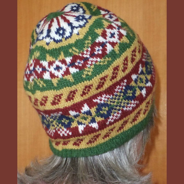 Shwook Hat by Hazel Tindall in Jamieson & Smith 2 ply