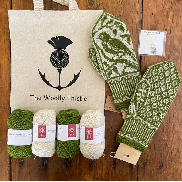 Songbird Mitts Yarn Set in J&S 2ply by Erica Heusser – The Woolly