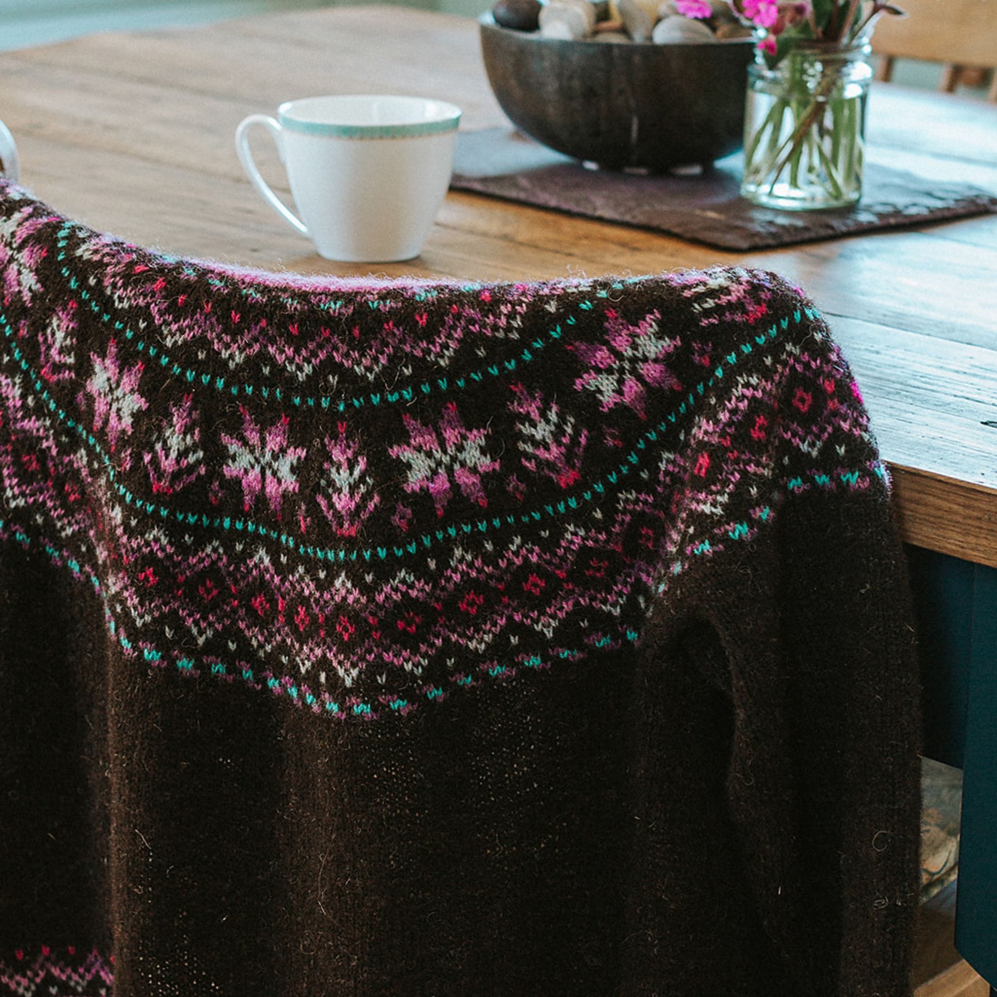 Strom Cardigan by Rachel Hunter in J&S 2ply Jumper – The Woolly
