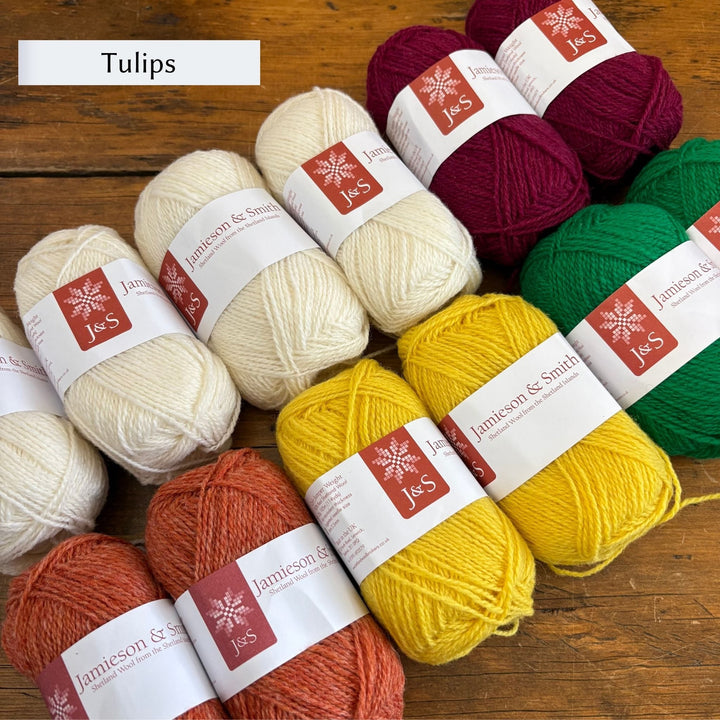 Flowers of Fortrose Vest by Corinne Tomlinson in J&S 2ply