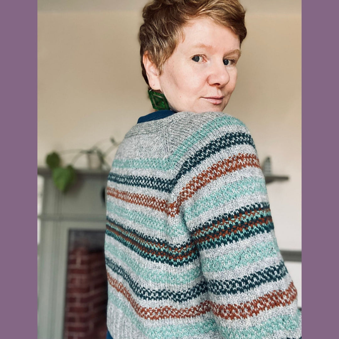 Vaddel Cardigan or Sweater by Gudrun Johnston in Jamieson & Smith 2ply