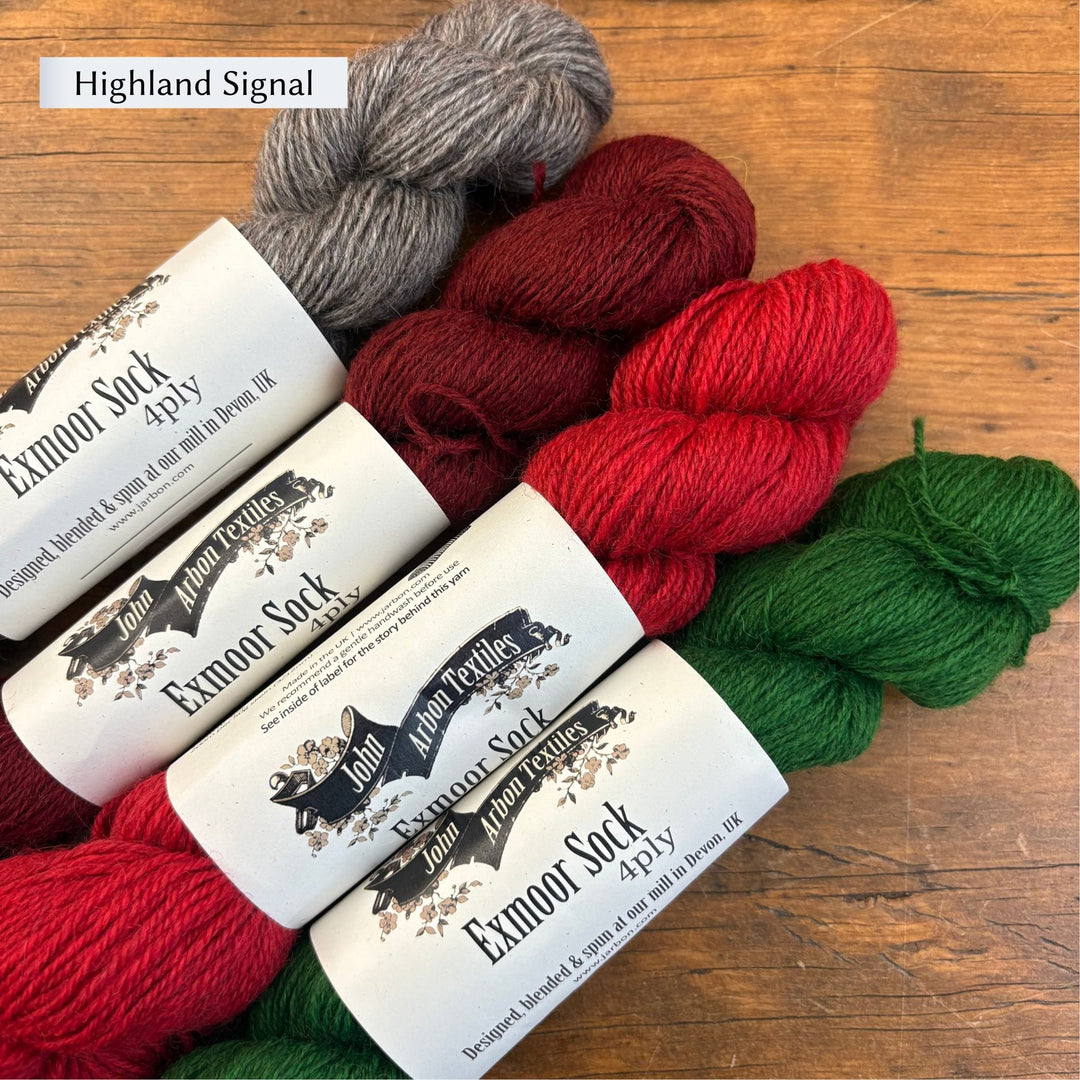 Wood Block Mitts by Ysolda Teague in John Arbon Exmoor Sock Yarn