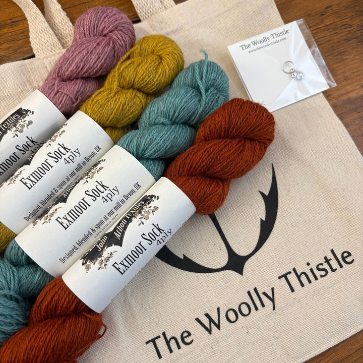 Wood Block Mitts by Ysolda Teague in John Arbon Exmoor Sock Yarn