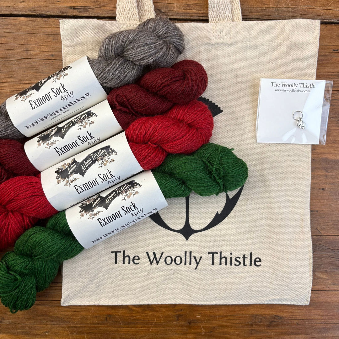 Wood Block Mitts by Ysolda Teague in John Arbon Exmoor Sock Yarn