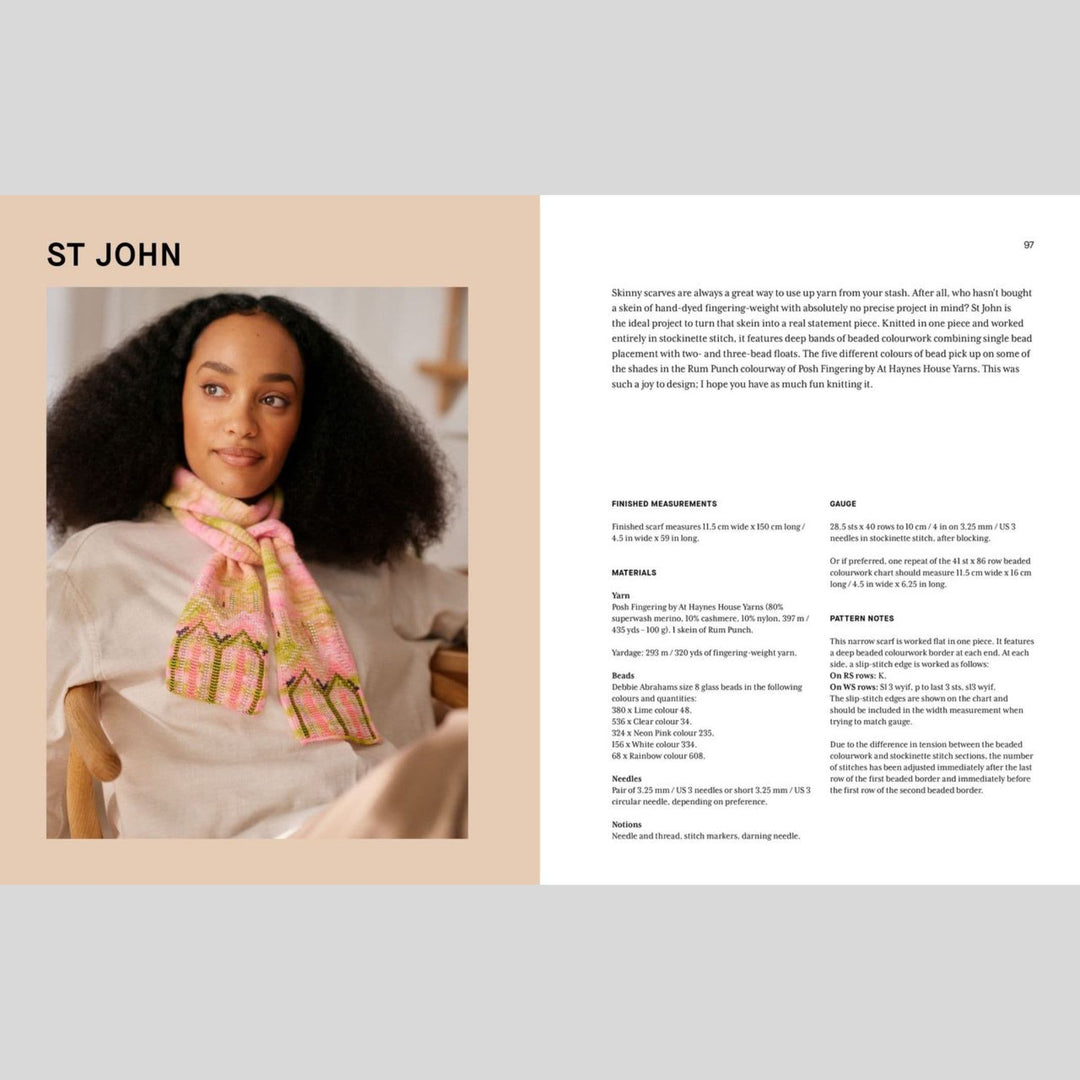 Beaded Colourwork: A Modern Approach to Knitting with Beads by Jeanette Sloan