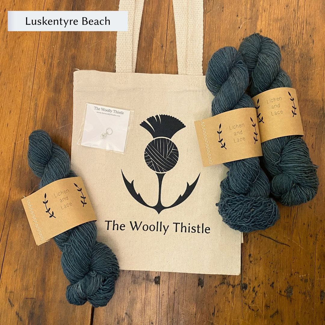 Lupine by the Loch Vest by Carolyn Holbrook in Lichen & Lace Rustic Heather Sport