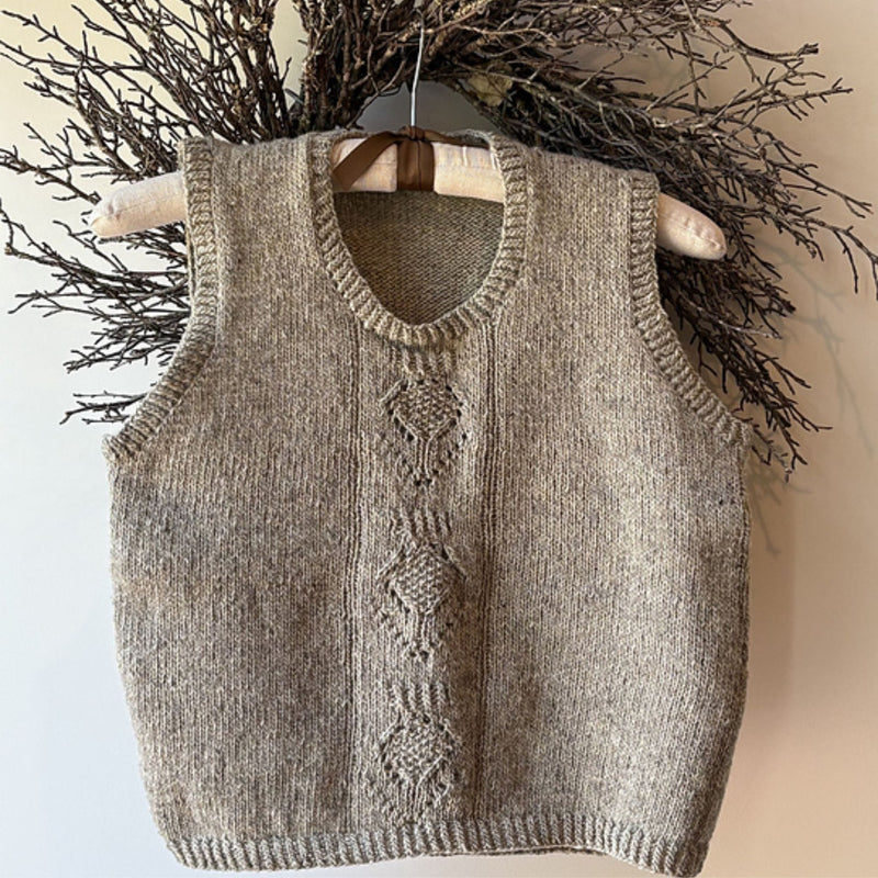 Thistle on the Moor Vest by Carolyn Holbrook Lichen & Lace Rustic Heather Sport