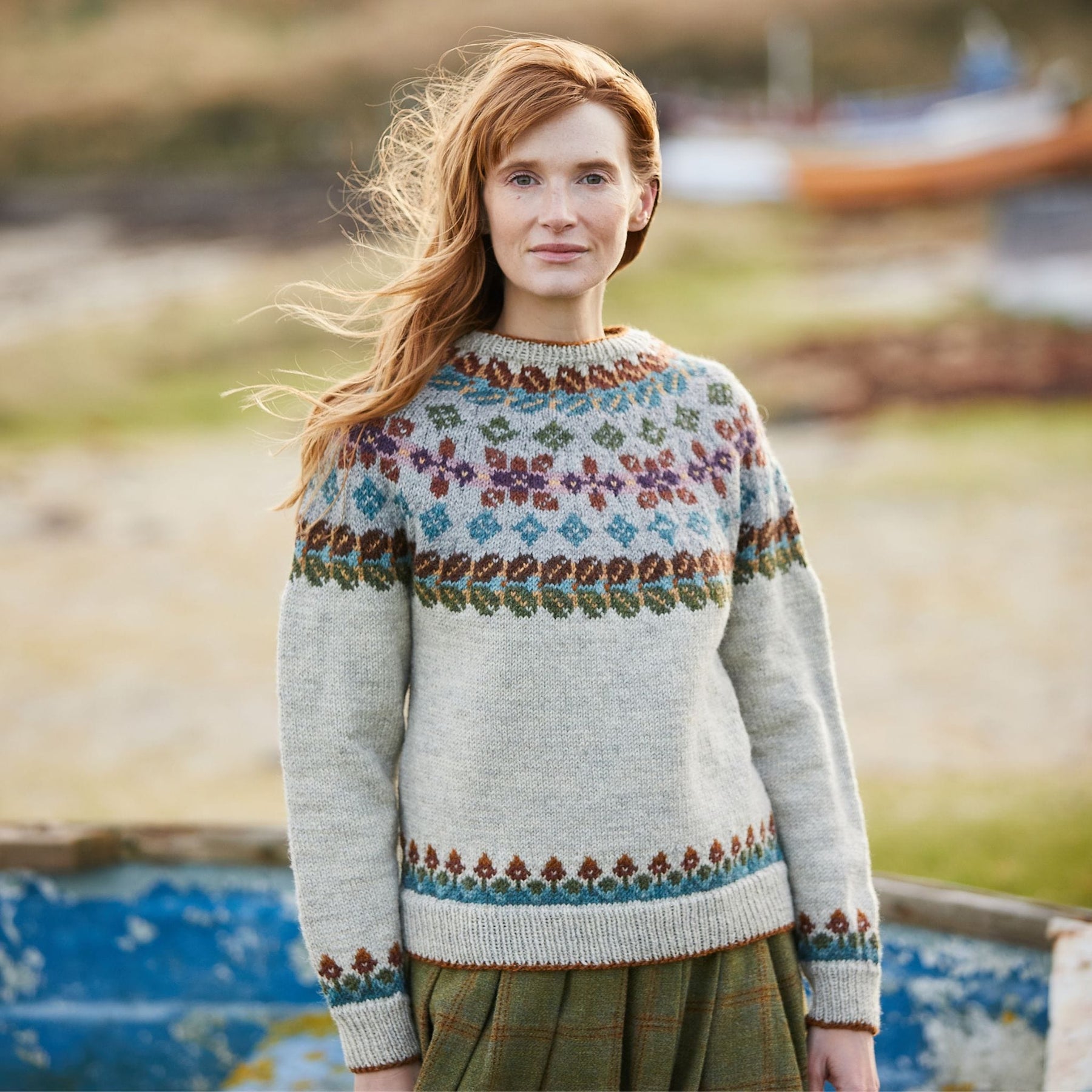 Seahouses Sweater in British Breeds Aran from Aran – The Woolly