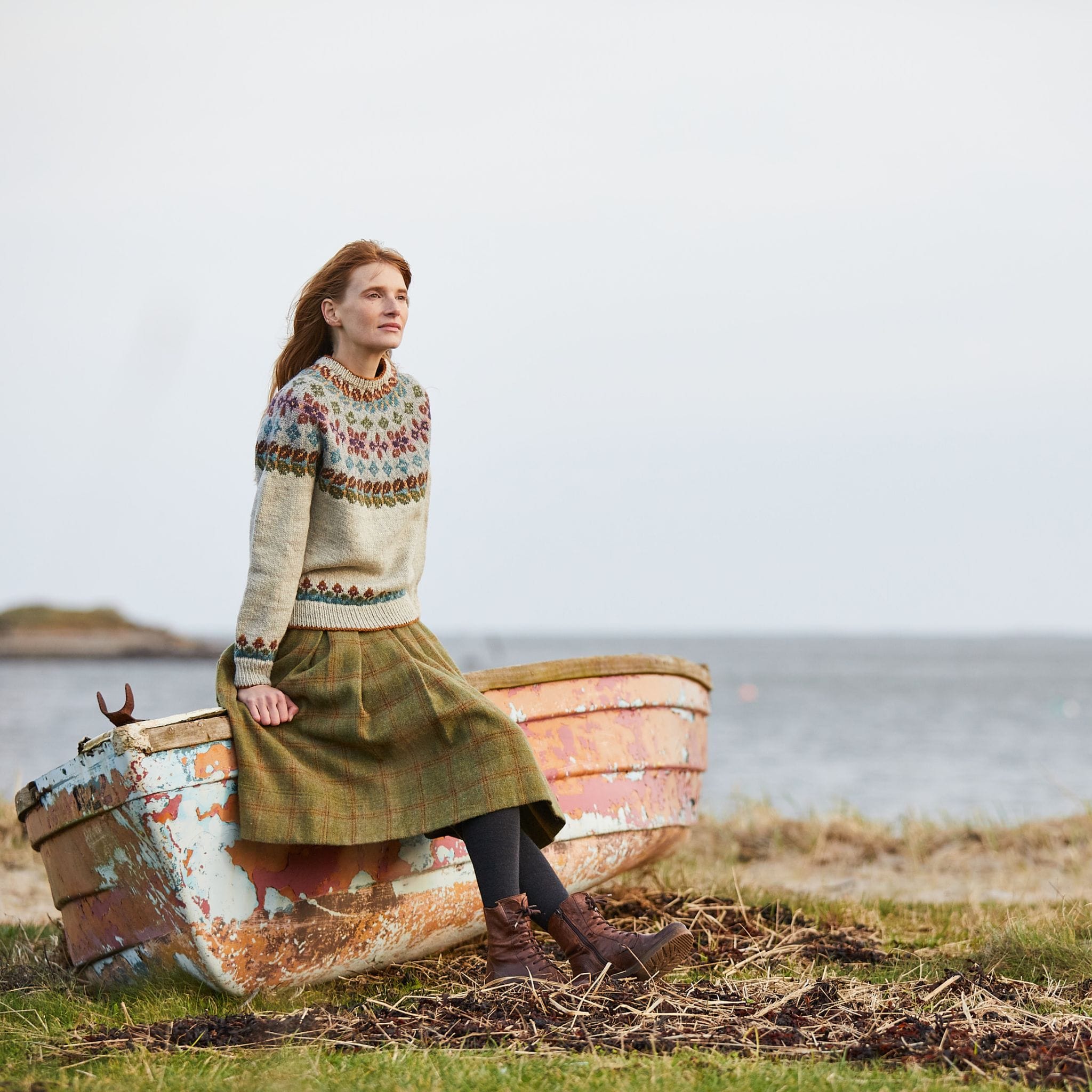 Seahouses Sweater in British Breeds Aran from Aran – The Woolly
