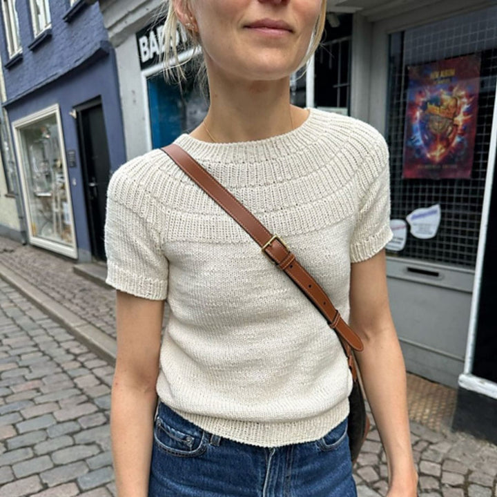 Anker's Summer Shirt by PetiteKnit in Sandnes Garn Line