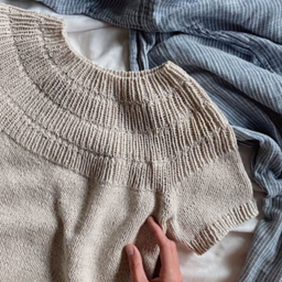 Anker's Summer Shirt by PetiteKnit in Sandnes Garn Line