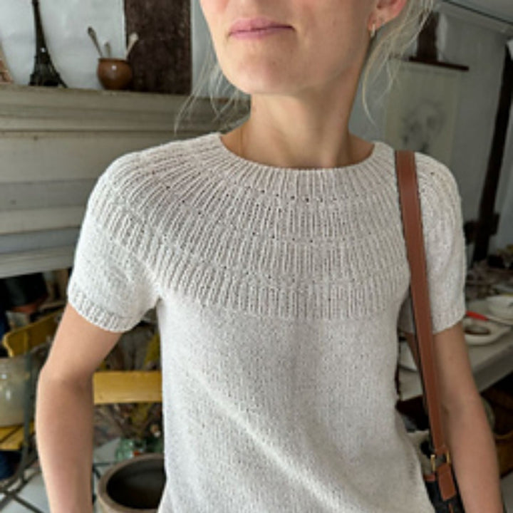 Anker's Summer Shirt by PetiteKnit in Sandnes Garn Line