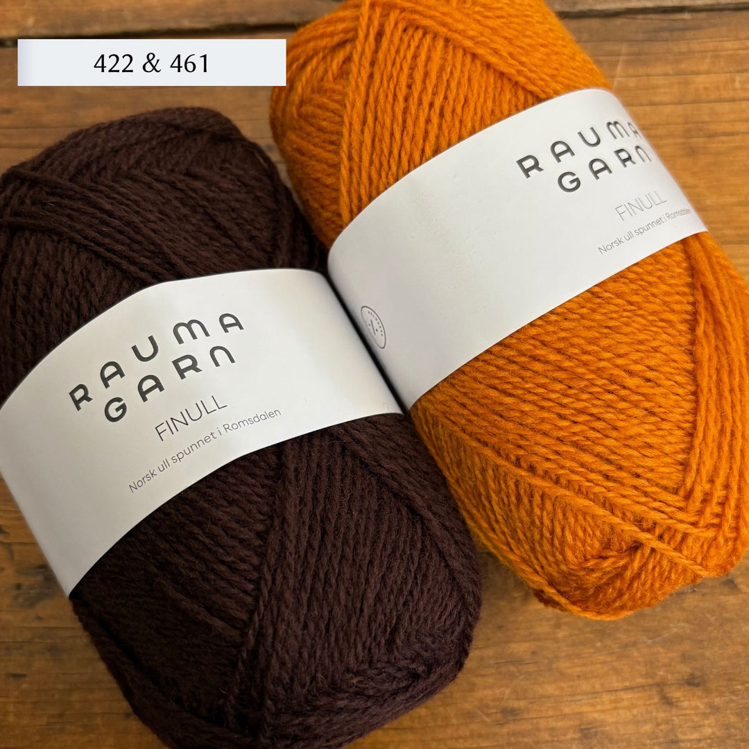 Pumpkin Spice Mittens by Anna Sjösvärd Knitwear in Finullgarn