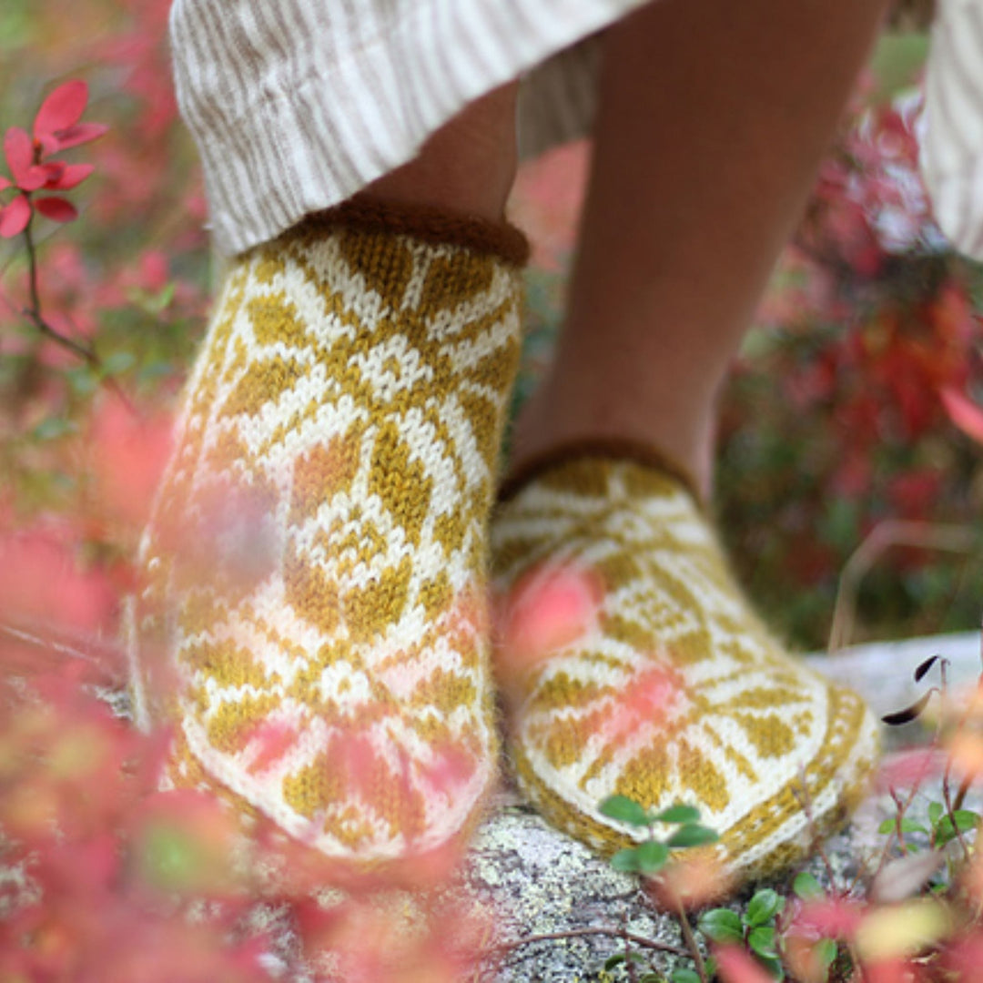 Arctic Starflower Slippers by Kajsa Vuorela Fredriksson