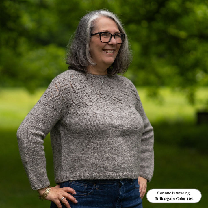 Beauly Sweater by Corinne Tomlinson in Rauma Strikkegarn