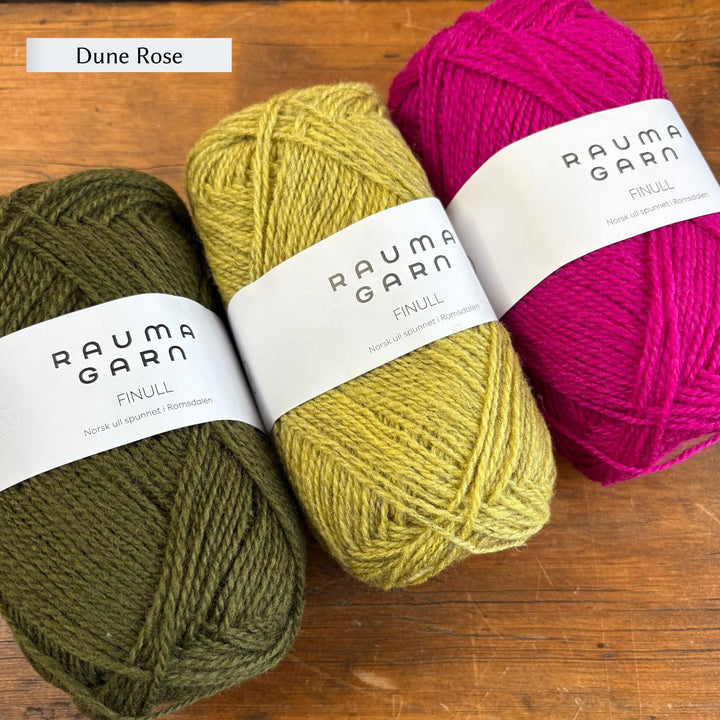 Findhorn Mittens Kit by Corinne Tomlinson in Rauma Finullgarn