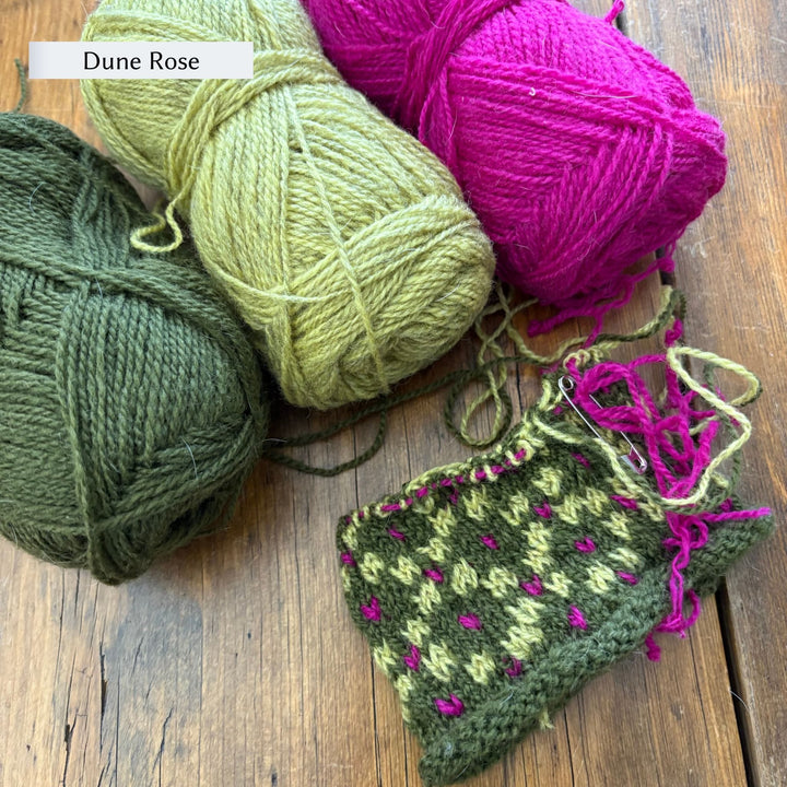 Findhorn Mittens Kit by Corinne Tomlinson in Rauma Finullgarn