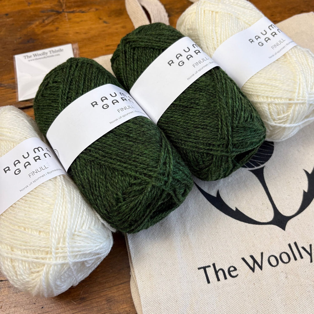 Galium Tam, Cowl, & Mittens by Virginia Sattler-Reimer in Rauma Finullgarn