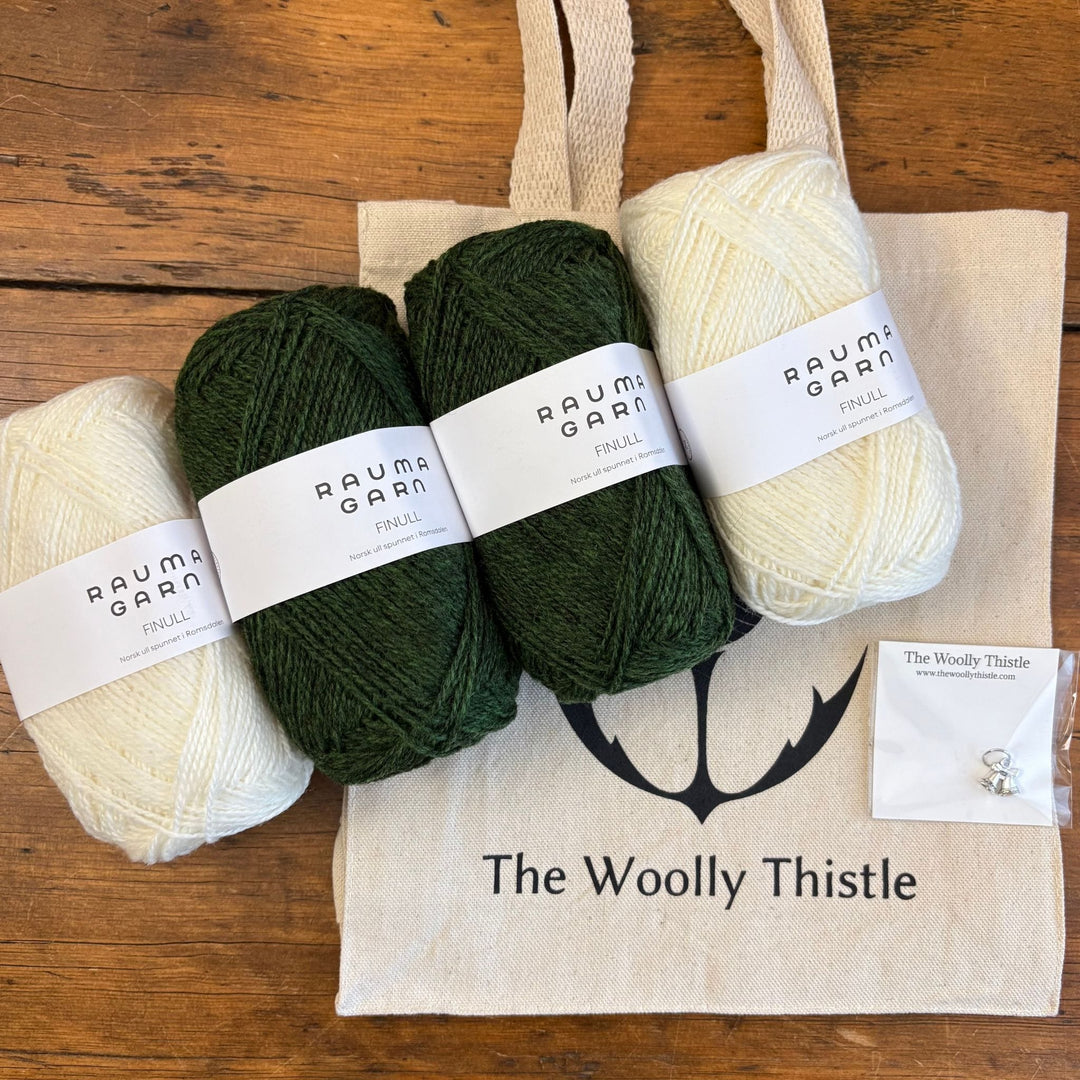 Galium Tam, Cowl, & Mittens by Virginia Sattler-Reimer in Rauma Finullgarn