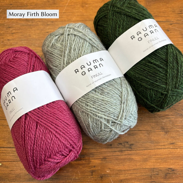 Findhorn Mittens Kit by Corinne Tomlinson in Rauma Finullgarn