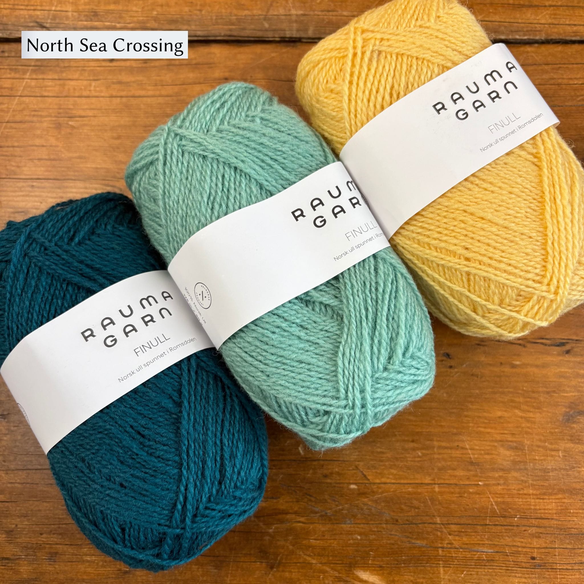 Findhorn Mittens Kit by Corinne Tomlinson in Rauma Finullgarn