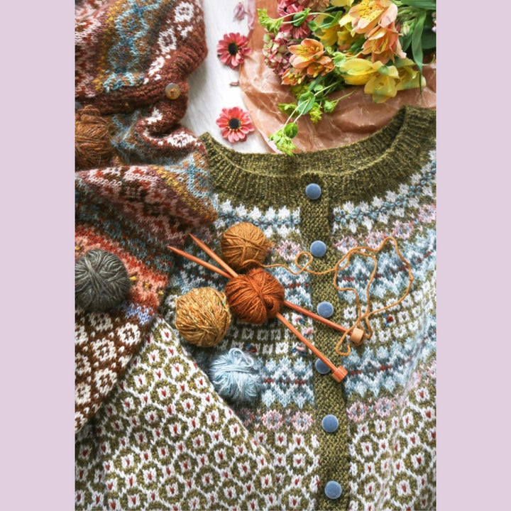 Othilie Cardigan by Kristin Wiola Ødegård in Finullgarn