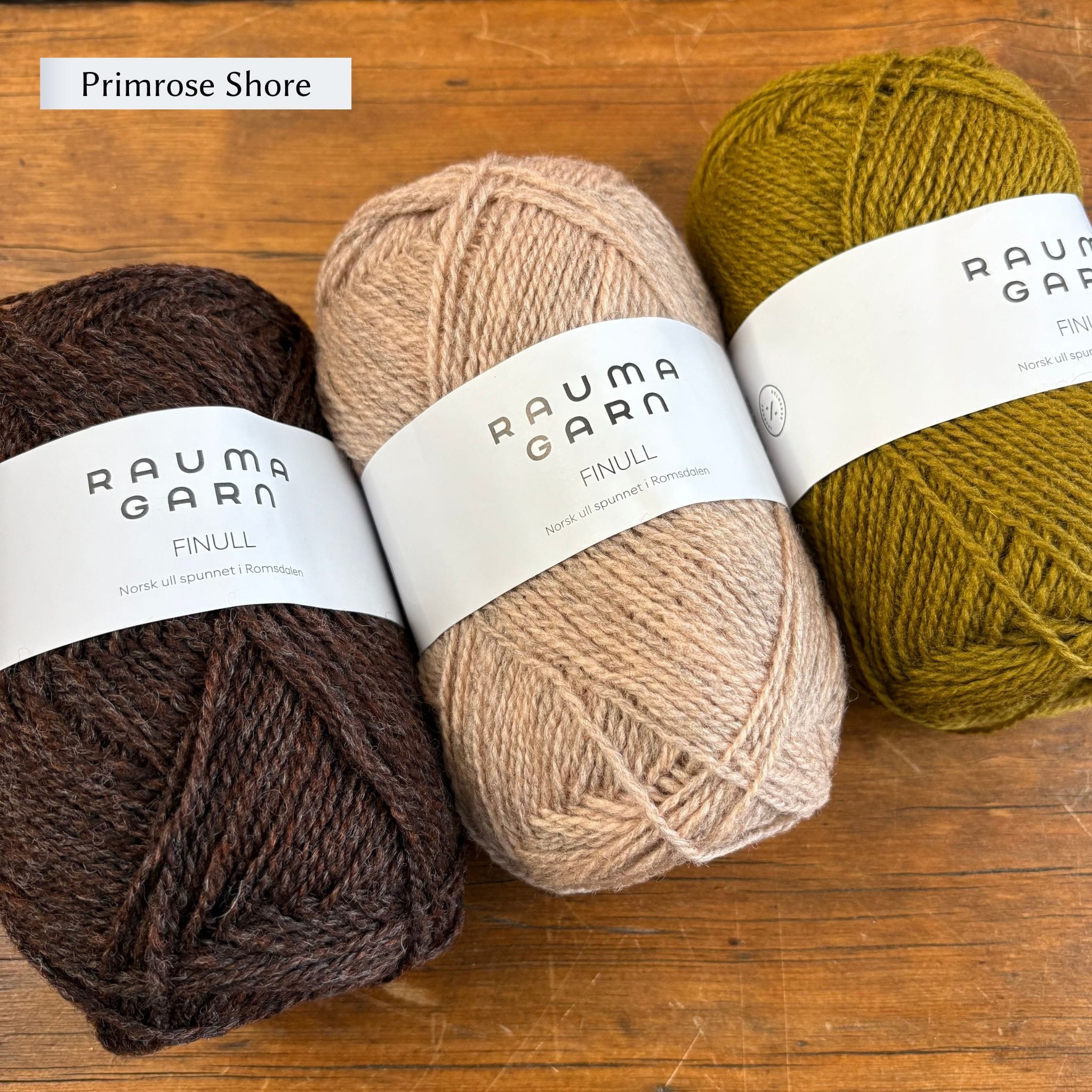 Findhorn Mittens Kit by Corinne Tomlinson in Rauma Finullgarn