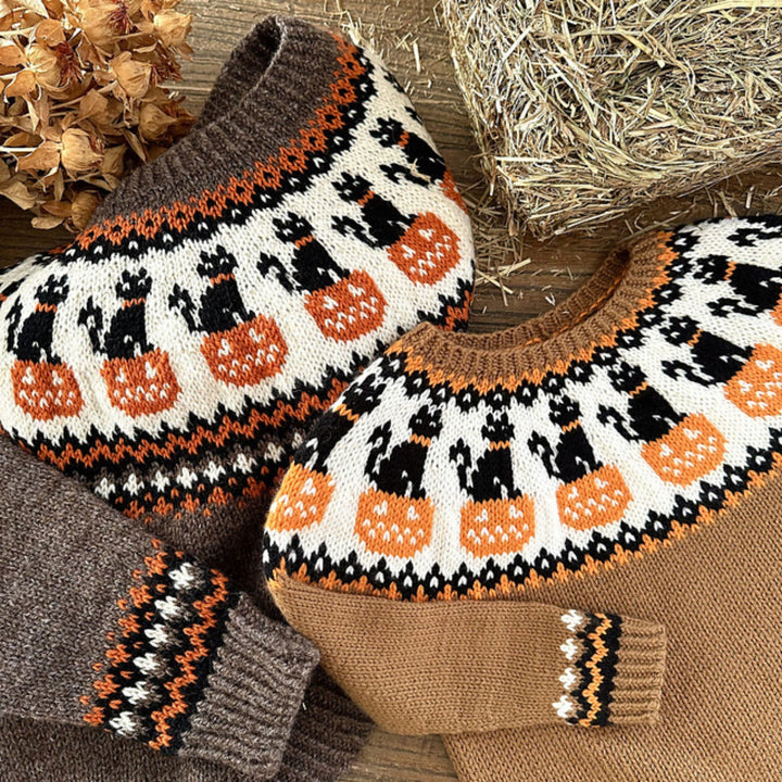 PumCat Sweater by Renarde Endormie in Strikkegarn