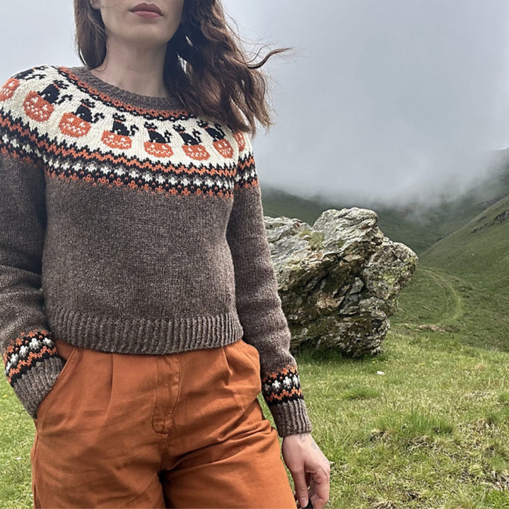 PumCat Sweater by Renarde Endormie in Strikkegarn