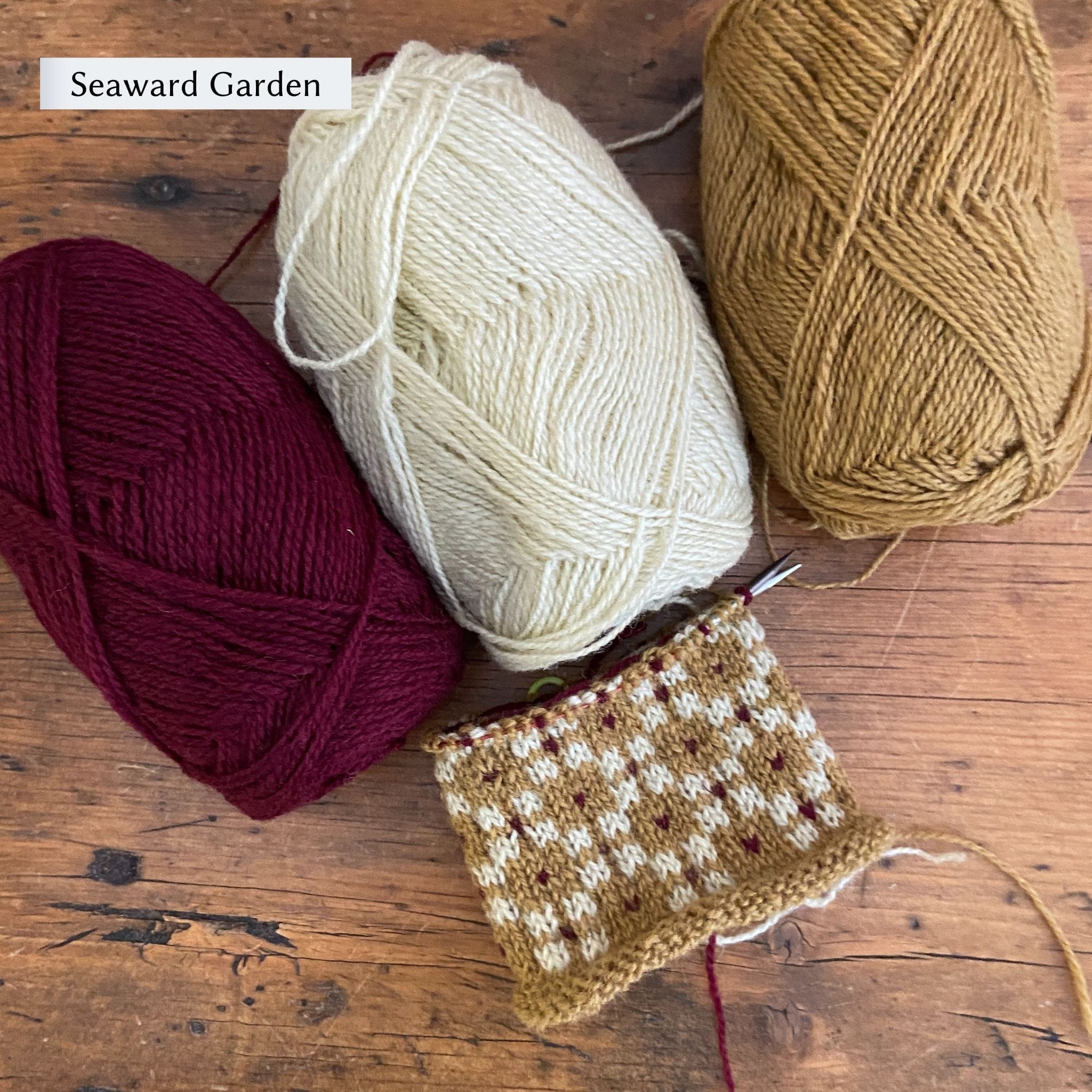 Findhorn Mittens Kit by Corinne Tomlinson in Rauma Finullgarn