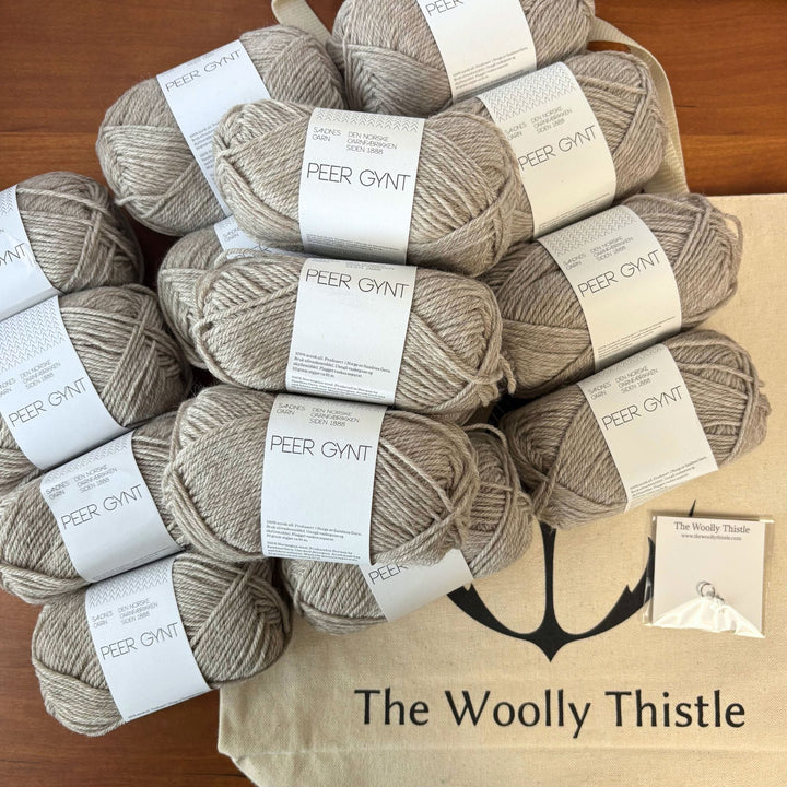 Crail Sweater or Cardigan by Rebecca Clow in Sandnes Garn Peer Gynt