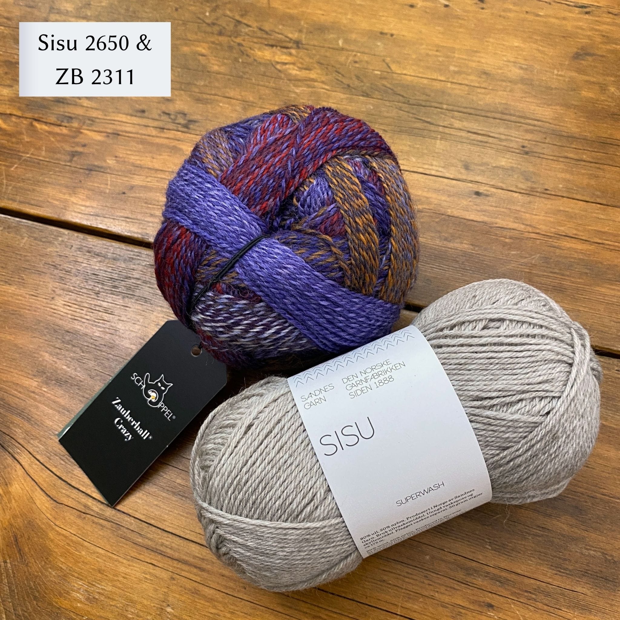 Under the Quilt Socks by Stone Knits in Sisu and Zauberball