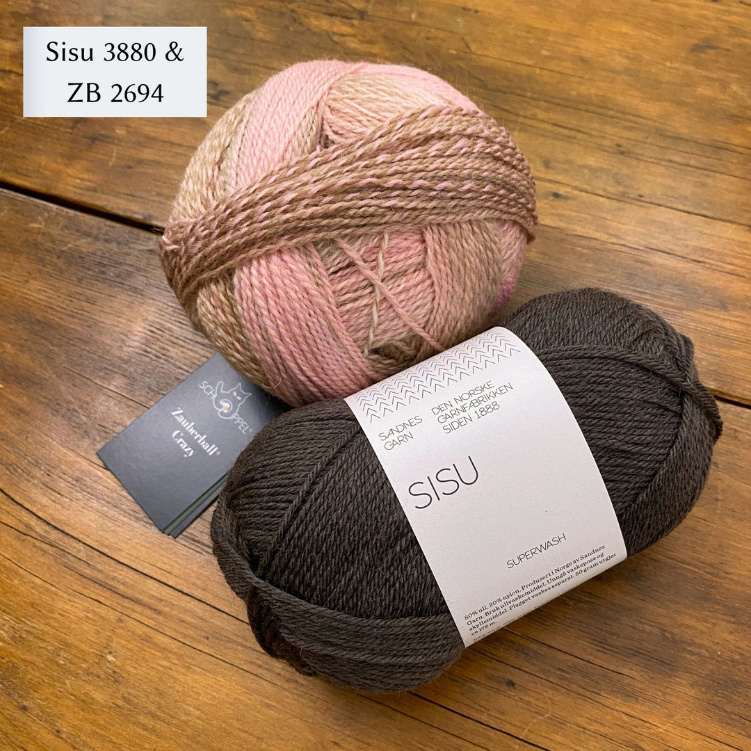 Under the Quilt Socks by Stone Knits in Sisu and Zauberball