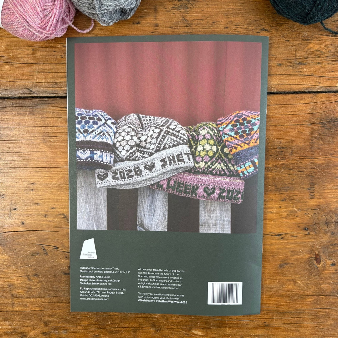 Birsie Beanny Hat Pattern 2026 by Helen Robertson - Print Pattern Booklet