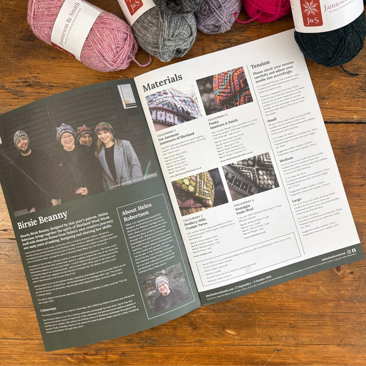 Birsie Beanny Hat Pattern 2026 by Helen Robertson - Print Pattern Booklet