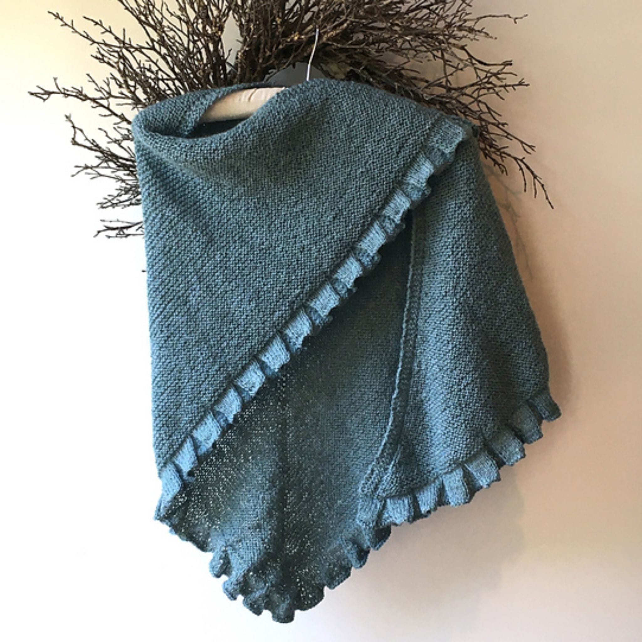 All About the Ruffle Shawl by Carolyn Holbrook in The Scottish