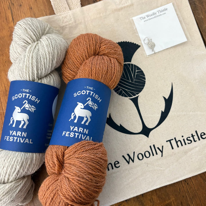 Beginner Brioche Slouch Hat by Lavanya Patricella in The Scottish Yarn Festival DK