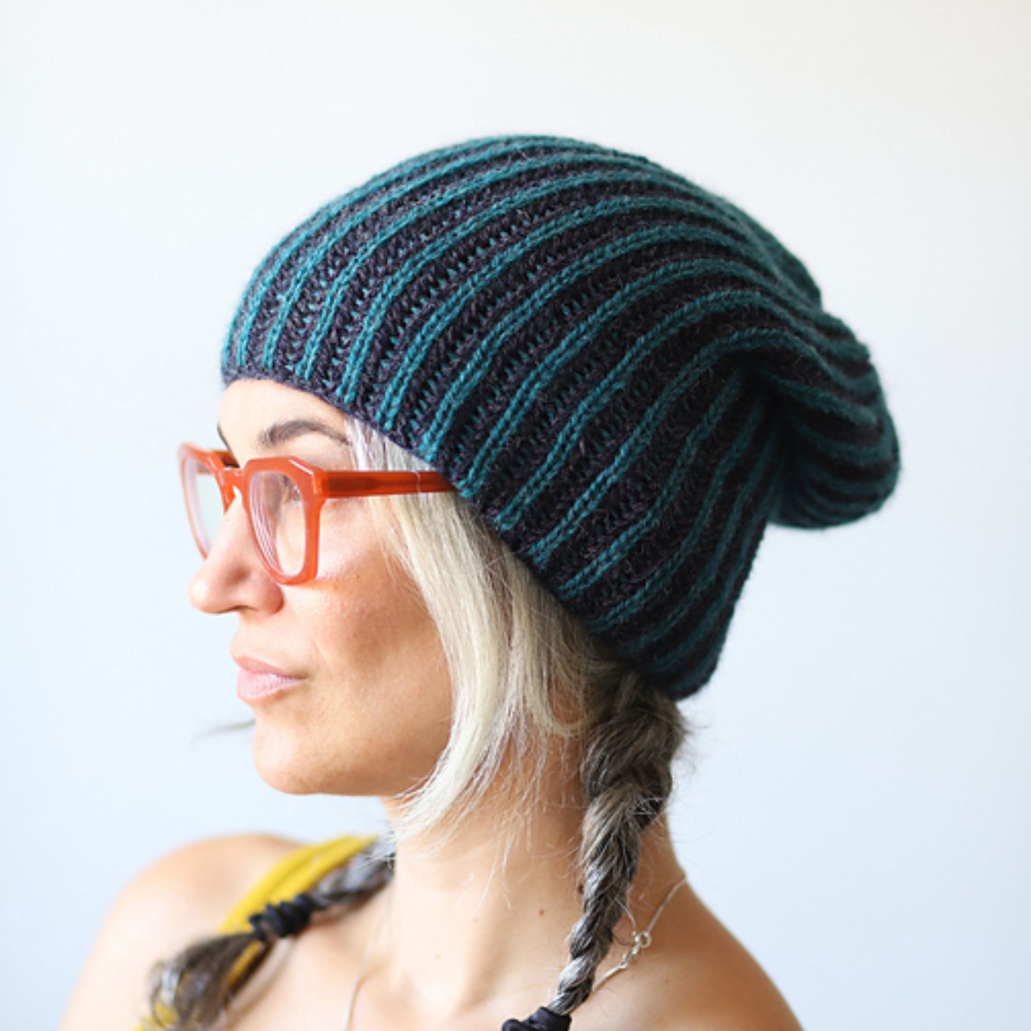 Beginner Brioche Slouch Hat by Lavanya Patricella in The Scottish