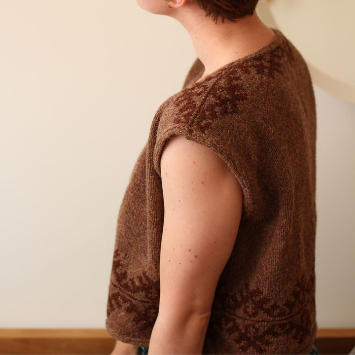 Forest Keys Vest by Teti Lutsak in Scottish Yarn Festival 4ply