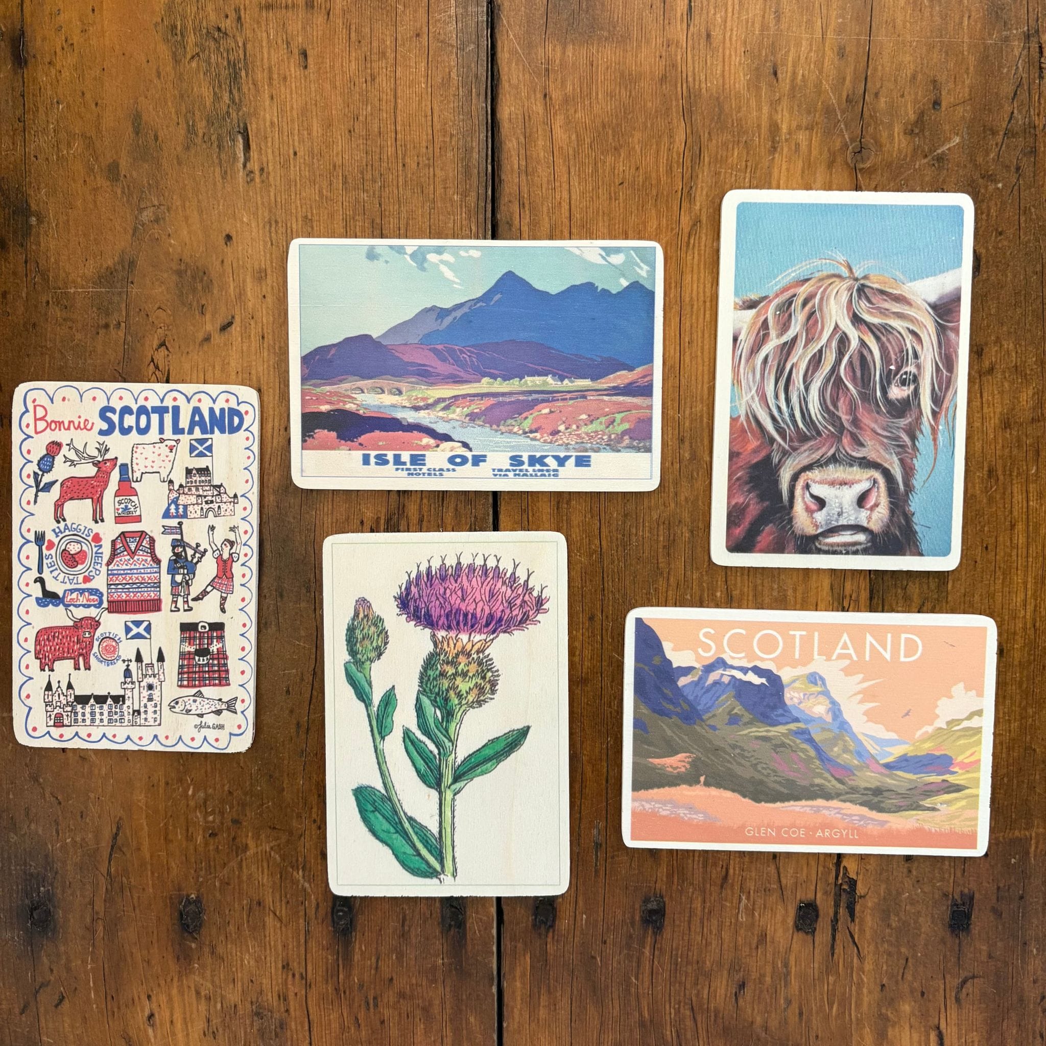 Wooden Postcard – The Woolly Thistle